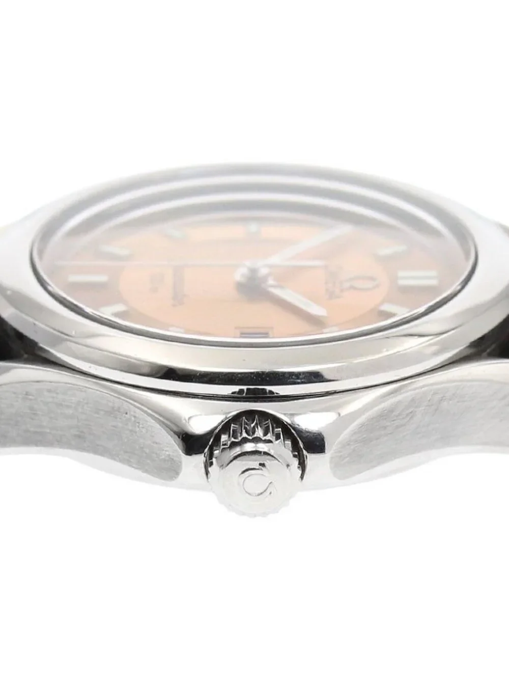 OMEGA Seamaster120 2571.62 Date Orange Dial Quartz Ladies Watch_968544